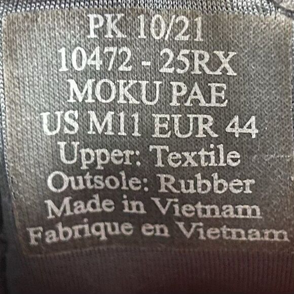 Olukai Moku Pae 10472-25RX Mens Size 11 Gray Mesh Lace Up Casual Boat Shoes Used main image 10
